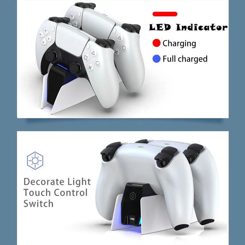 PS5 Dual Controller Charging Station - Fast Charge Dock