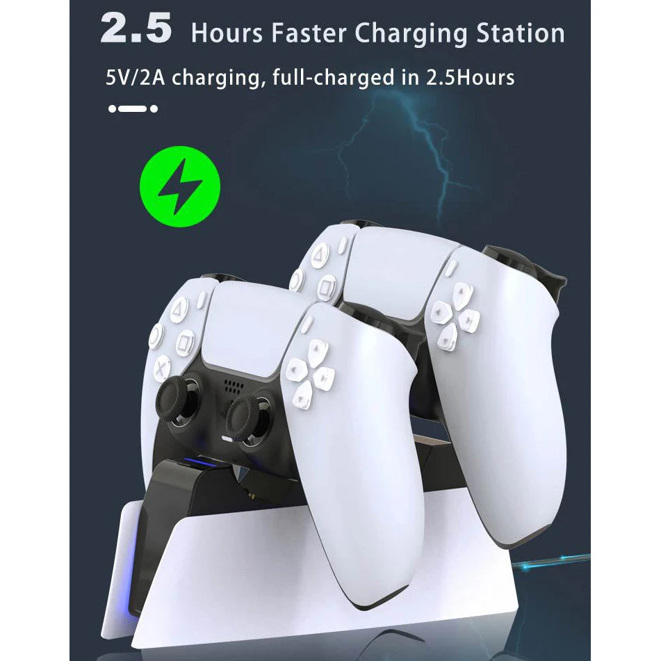 PS5 Dual Controller Charging Station - Fast Charge Dock