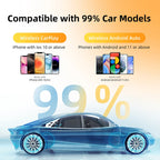 2 in 1 Wireless CarPlay & Android Auto Adapter — Plug & Play, No More Cables