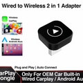 2 in 1 Wireless CarPlay & Android Auto Adapter — Plug & Play, No More Cables