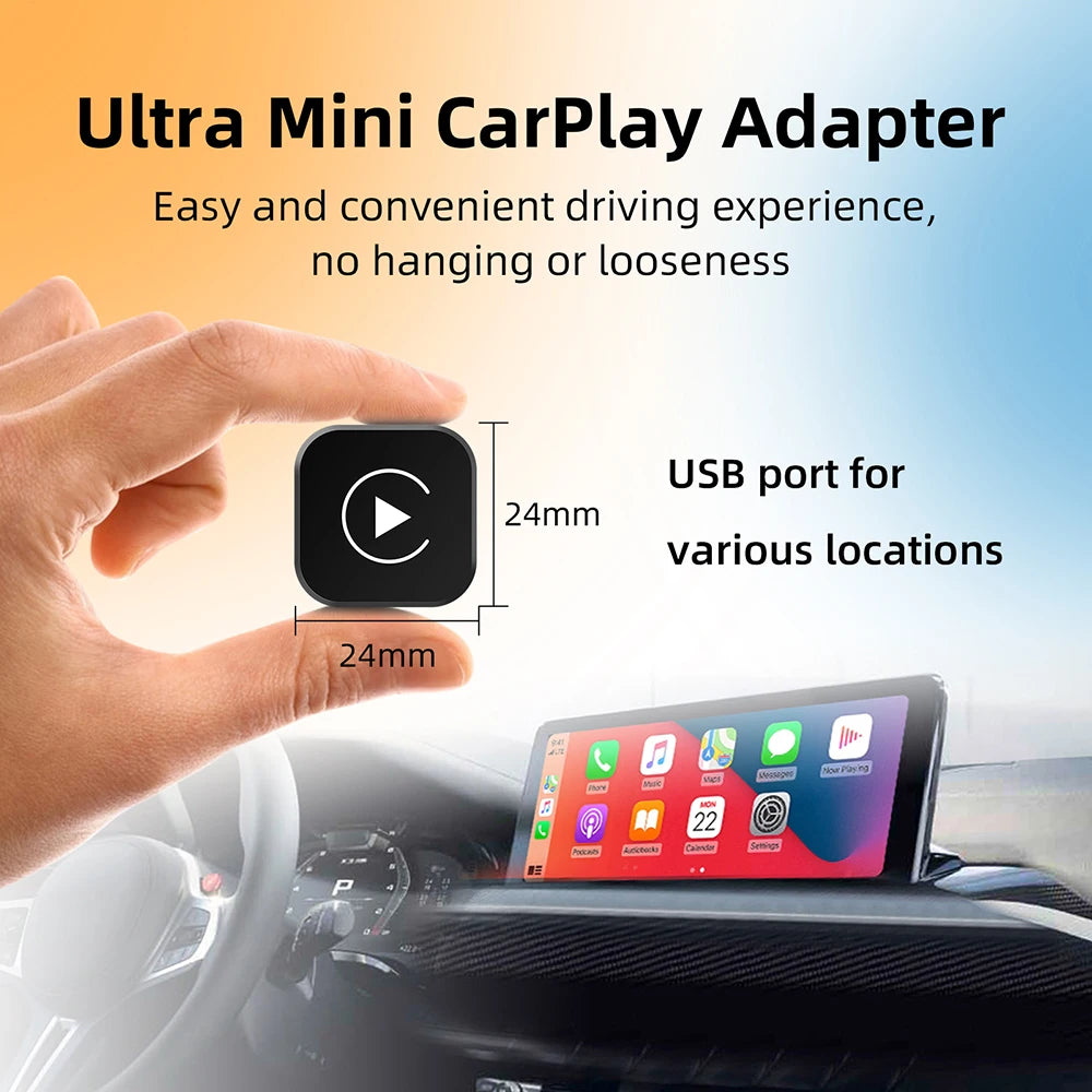 2 in 1 Wireless CarPlay & Android Auto Adapter — Plug & Play, No More Cables