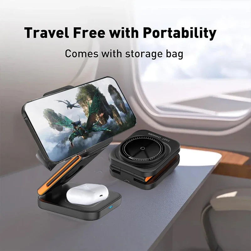 3 in 1 Wireless Charging Station — iPhone, Apple Watch & AirPods