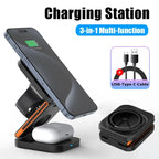 3 in 1 Wireless Charging Station — iPhone, Apple Watch & AirPods